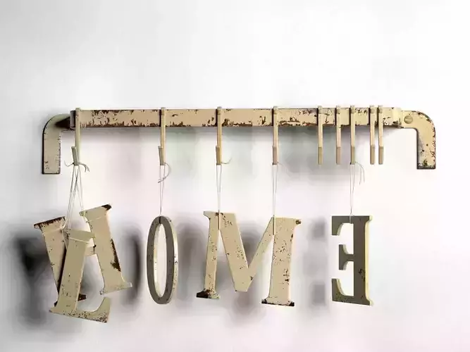 Metallic Letters Decoration