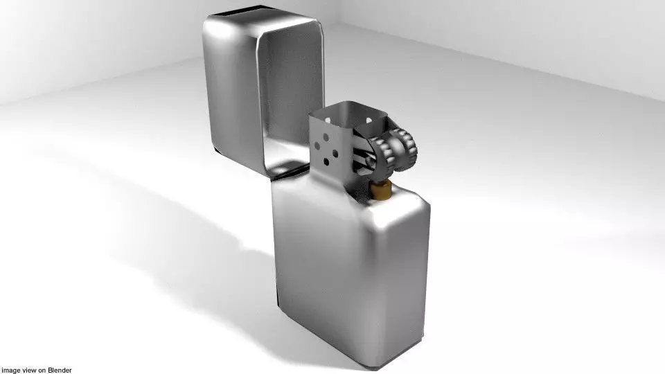 Lighter - Zippo 3D model_0
