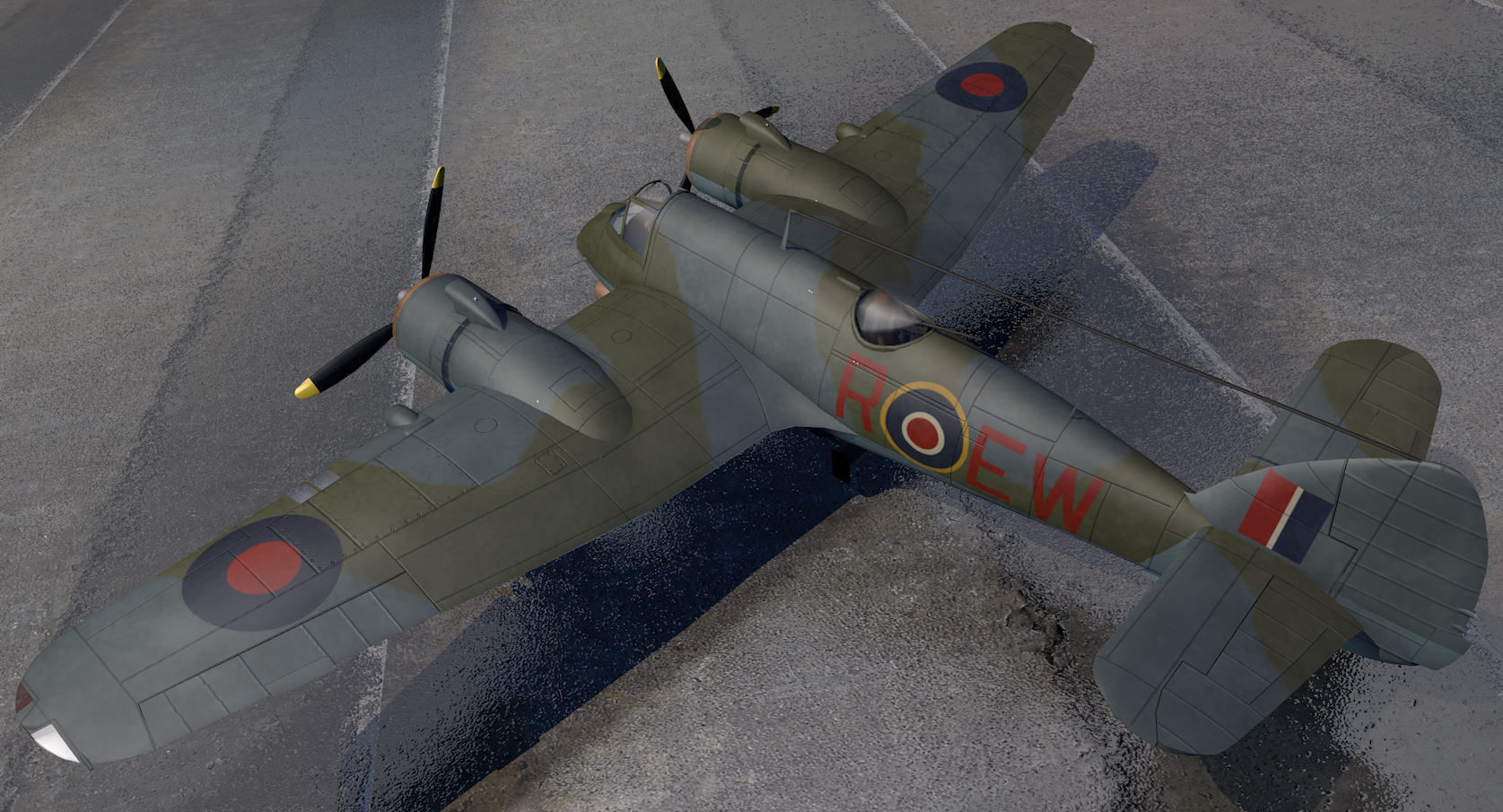 Bristol Beaufighter Mk-10 3D model_4