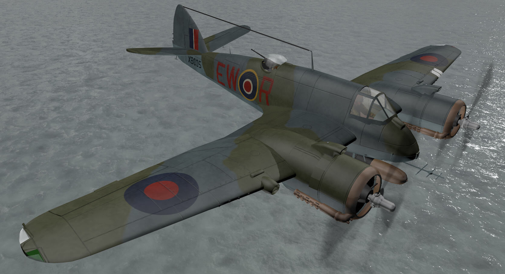 Bristol Beaufighter Mk-10 3D model_11