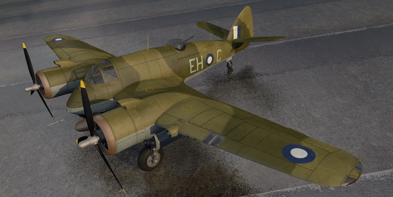 Bristol Beaufighter Mk-10 3D model_1