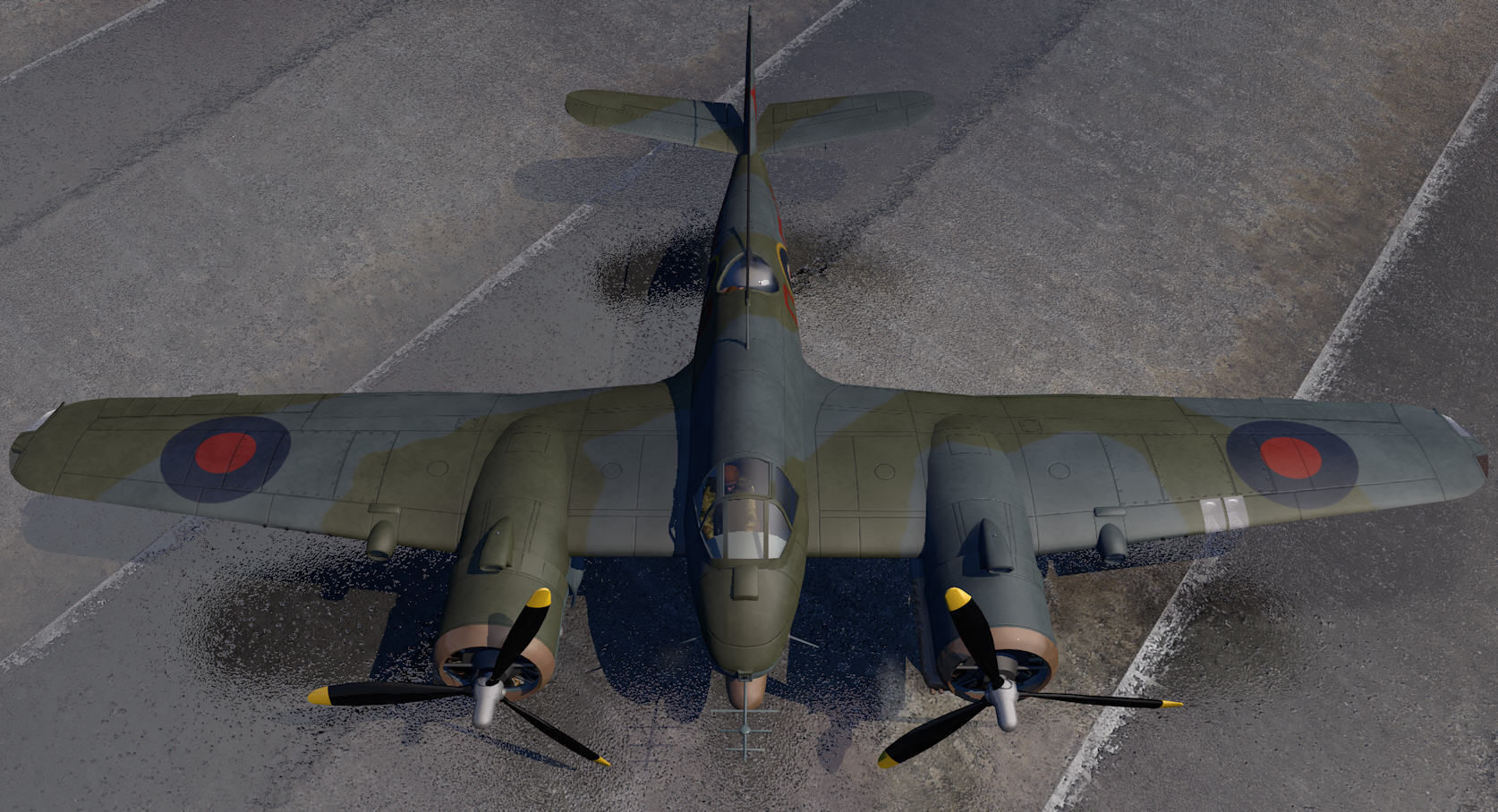 Bristol Beaufighter Mk-10 3D model_8