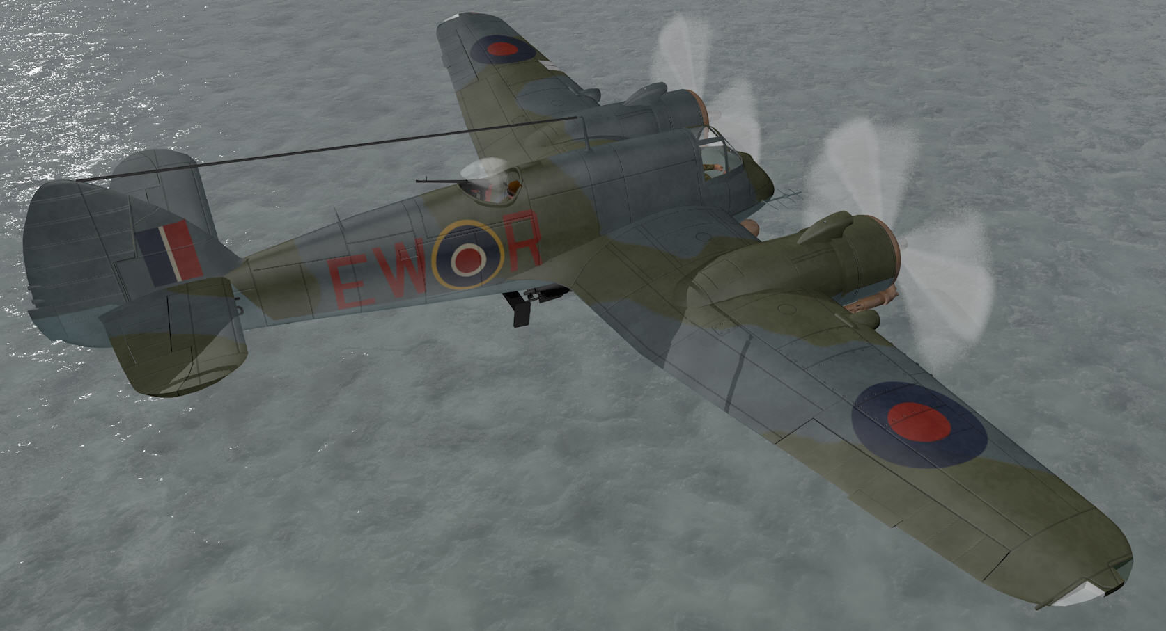 Bristol Beaufighter Mk-10 3D model_12