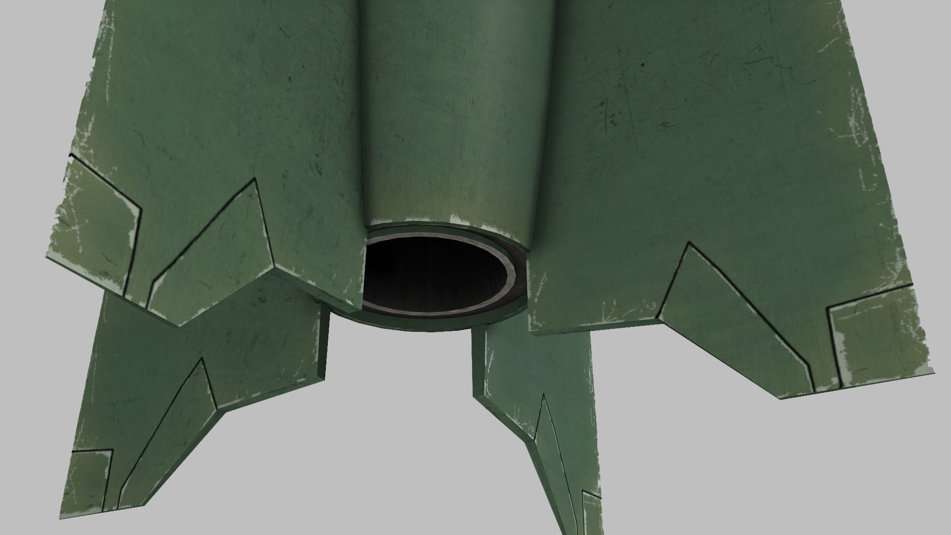  V-2 Ballistic Missile Low-poly 3D model_3