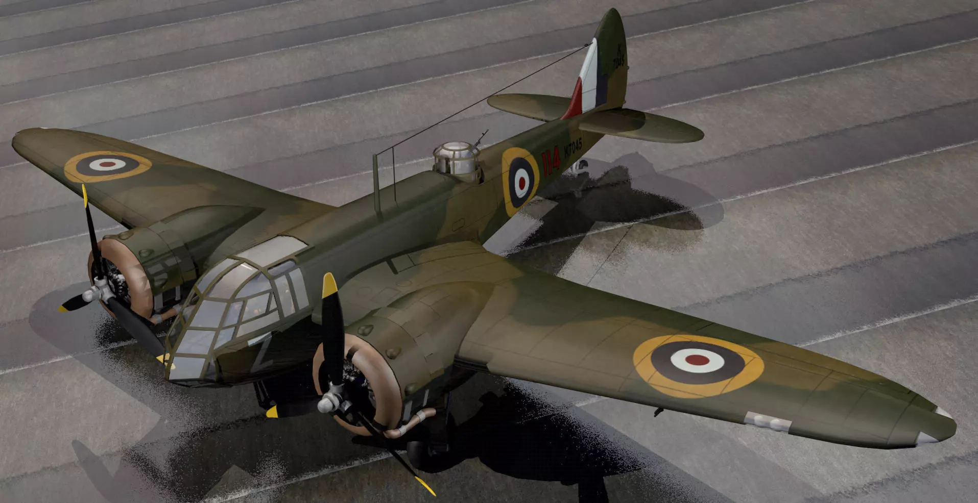 Bristol Blenheim Mk-1 3D model_0