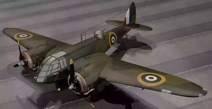 Bristol Blenheim Mk-1 3D model