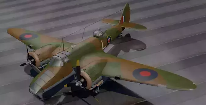 Bristol Blenheim Mk-5 Bisley 3D model
