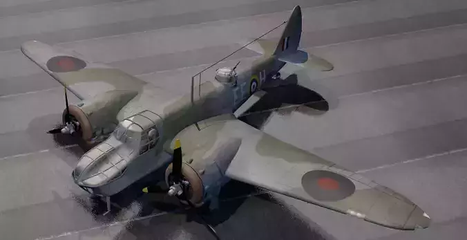 Bristol Blenheim Mk-4F Bolingbroke  -  RCAF 3D model