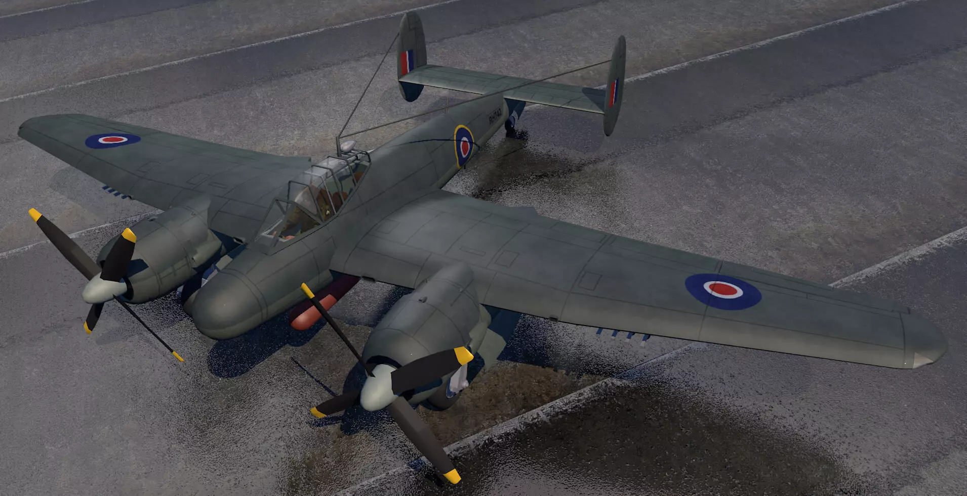 Bristol Brigand TF1 3D model_0