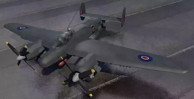 Bristol Brigand TF1 3D model