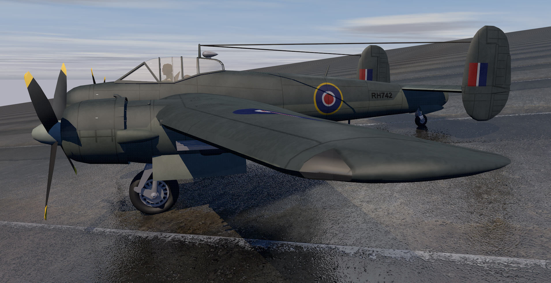 Bristol Brigand TF1 3D model_2