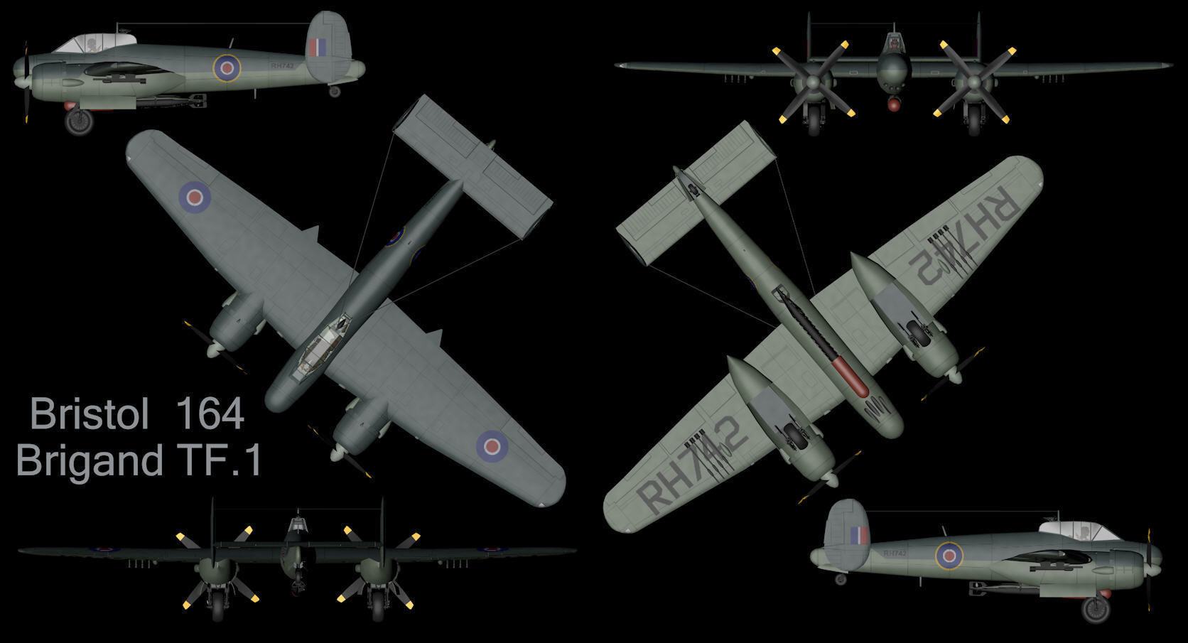 Bristol Brigand TF1 3D model_12