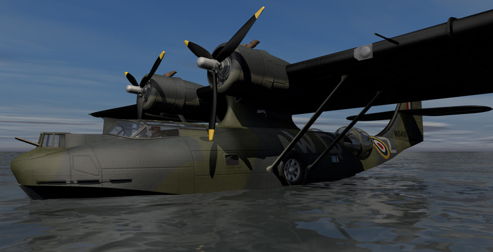 Consolidated Catalina Mk-1 - RAF 3D model_3