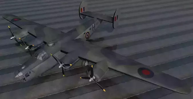 Consolidated Liberator Mk-3 - RAF 3D model