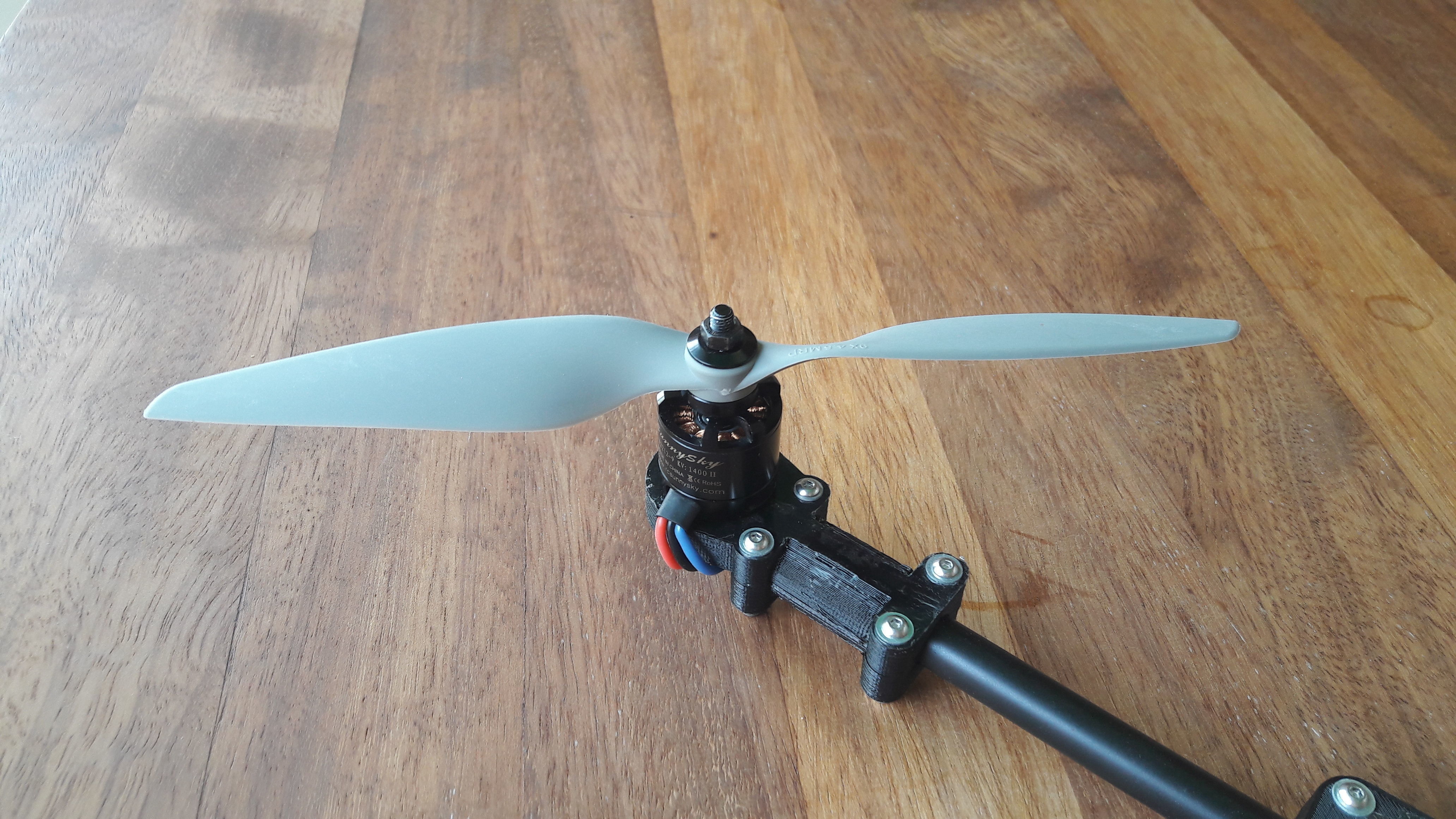 12mm round arm motor mount 3D print model_3