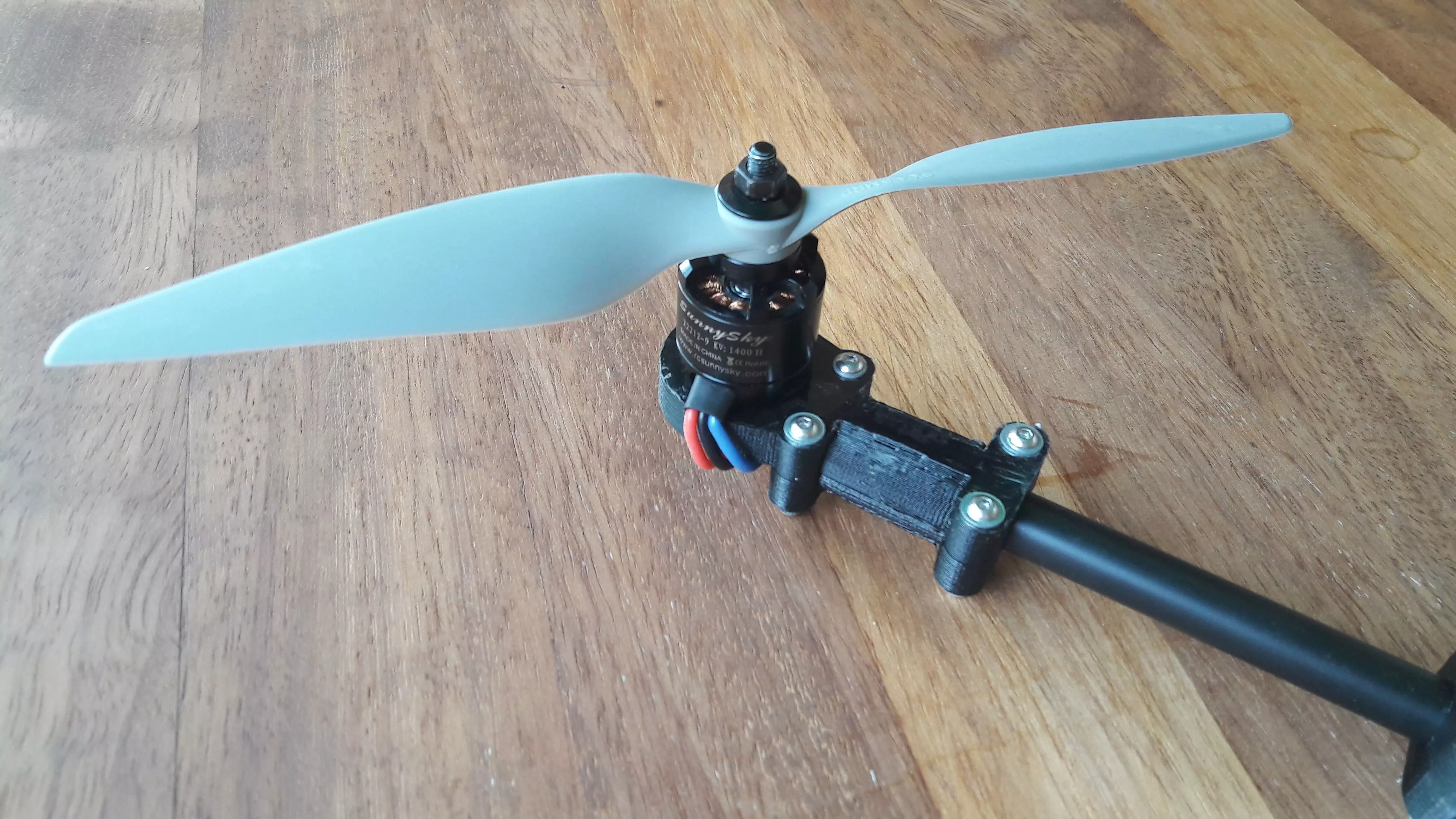 12mm round arm motor mount 3D print model_0