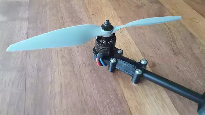 12mm round arm motor mount 3D print model
