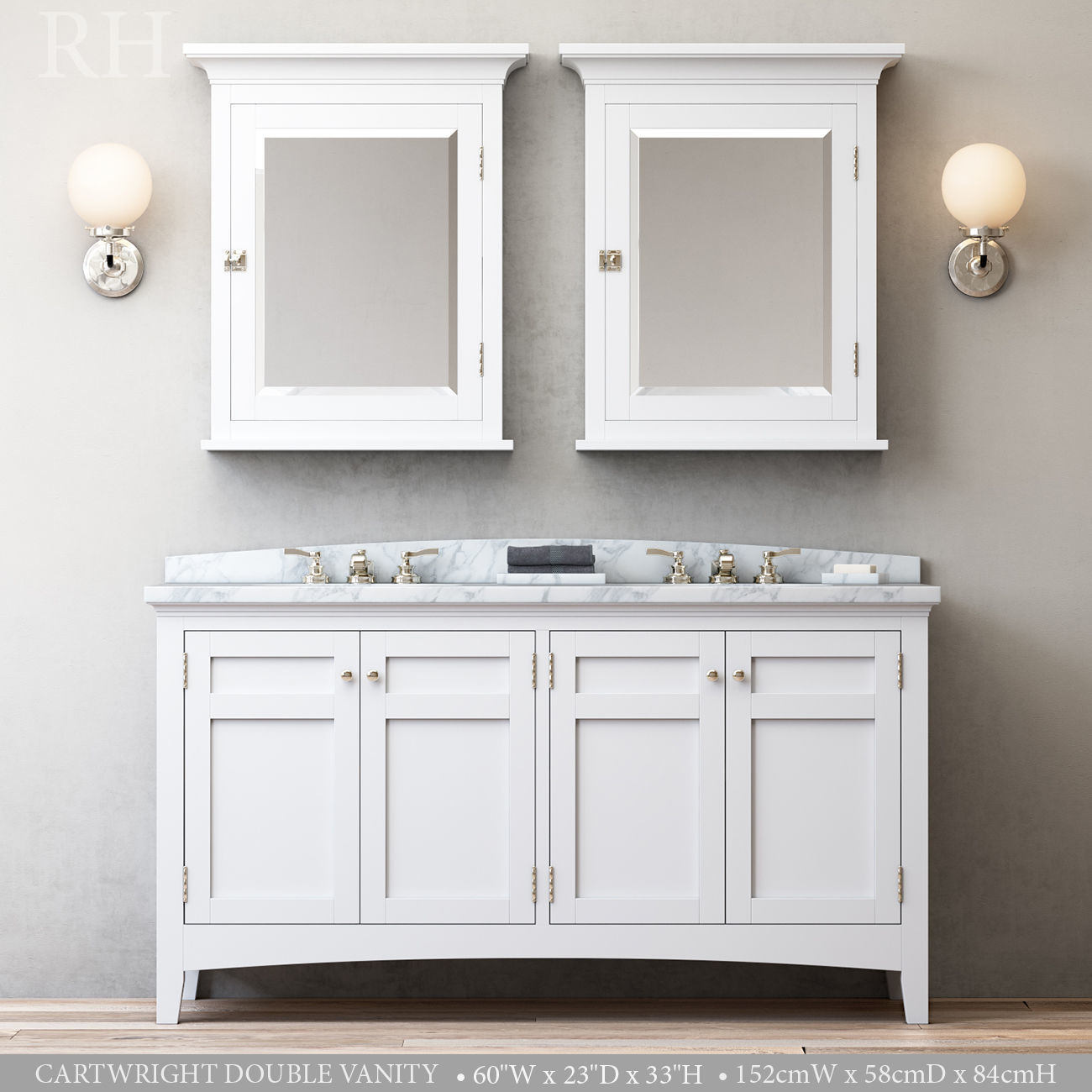CARTWRIGHT DOUBLE VANITY 3D model_1