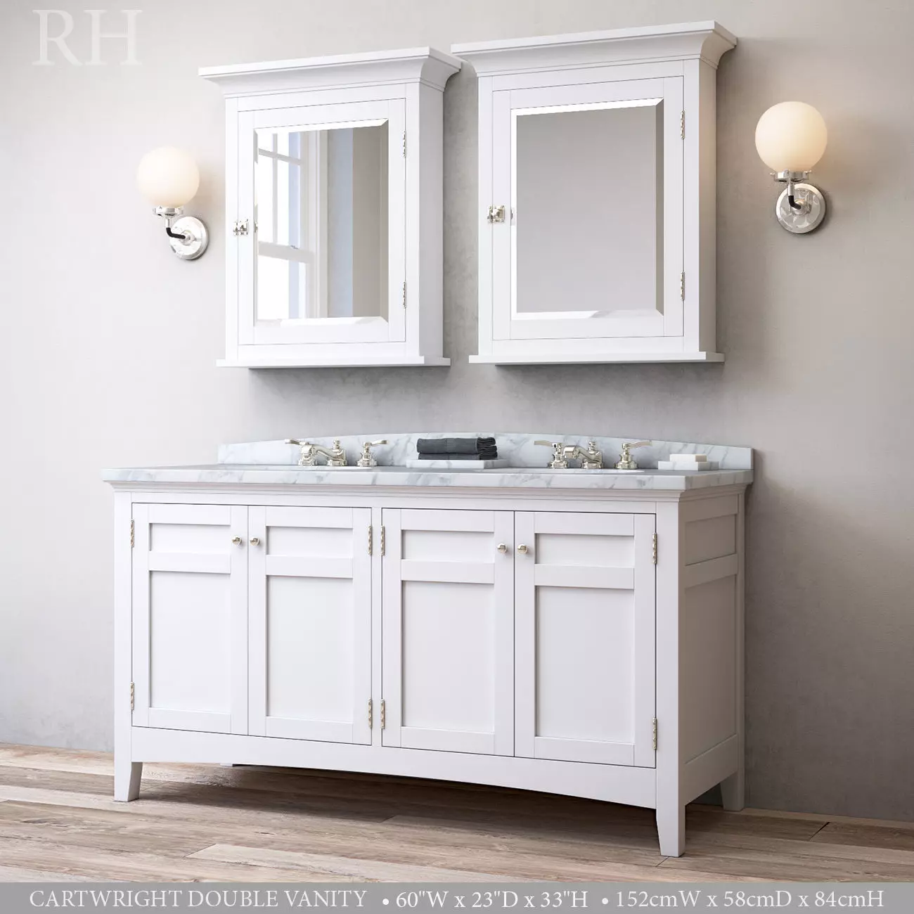 CARTWRIGHT DOUBLE VANITY 3D model_0