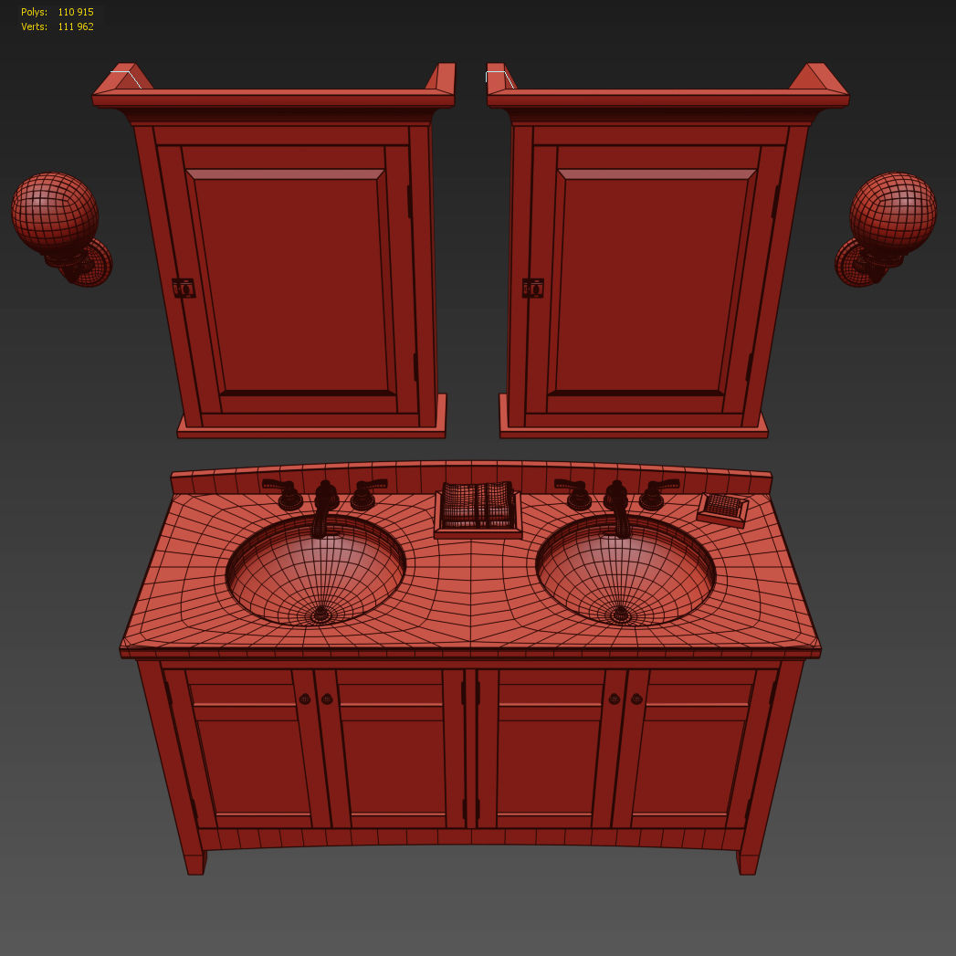 CARTWRIGHT DOUBLE VANITY 3D model_5