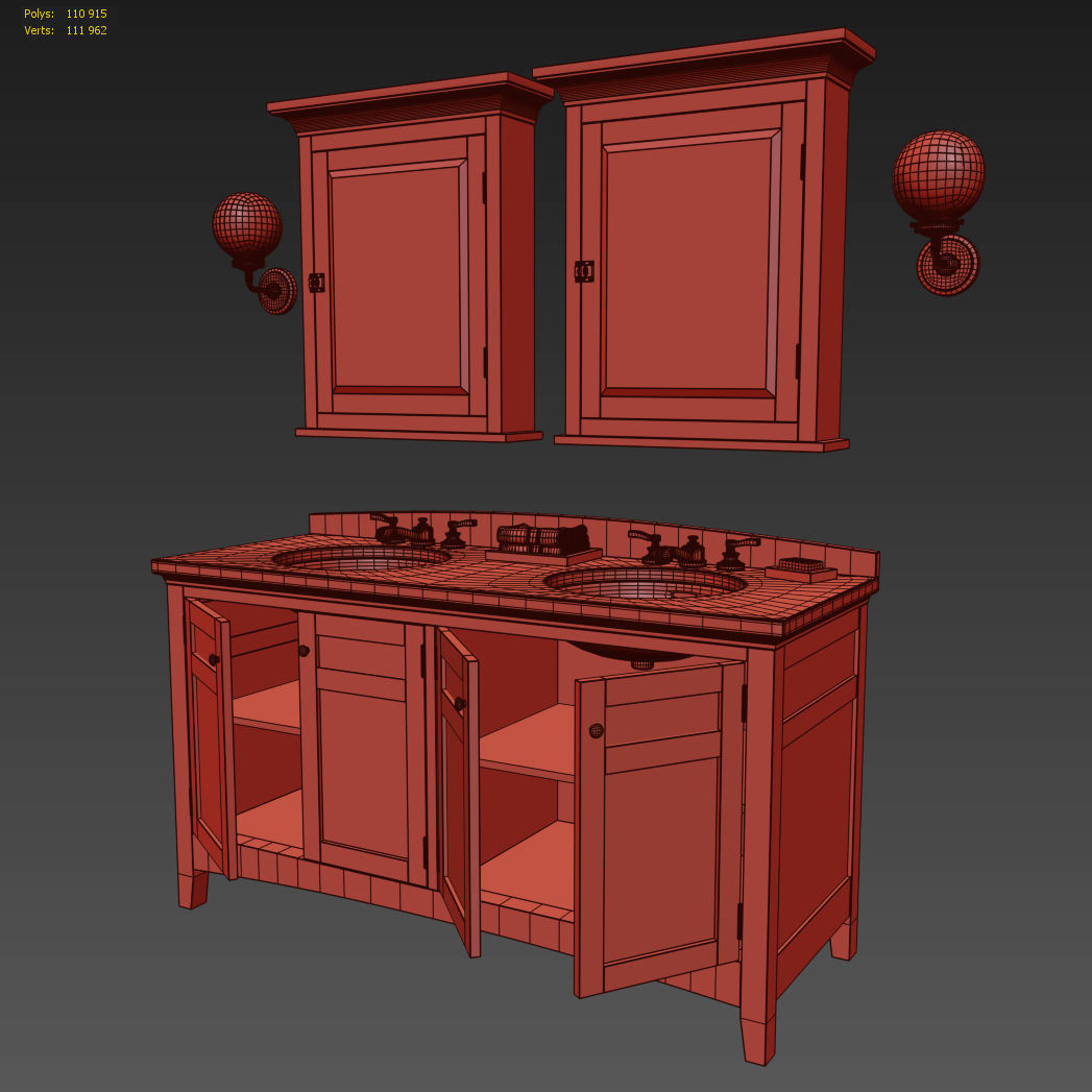 CARTWRIGHT DOUBLE VANITY 3D model_4