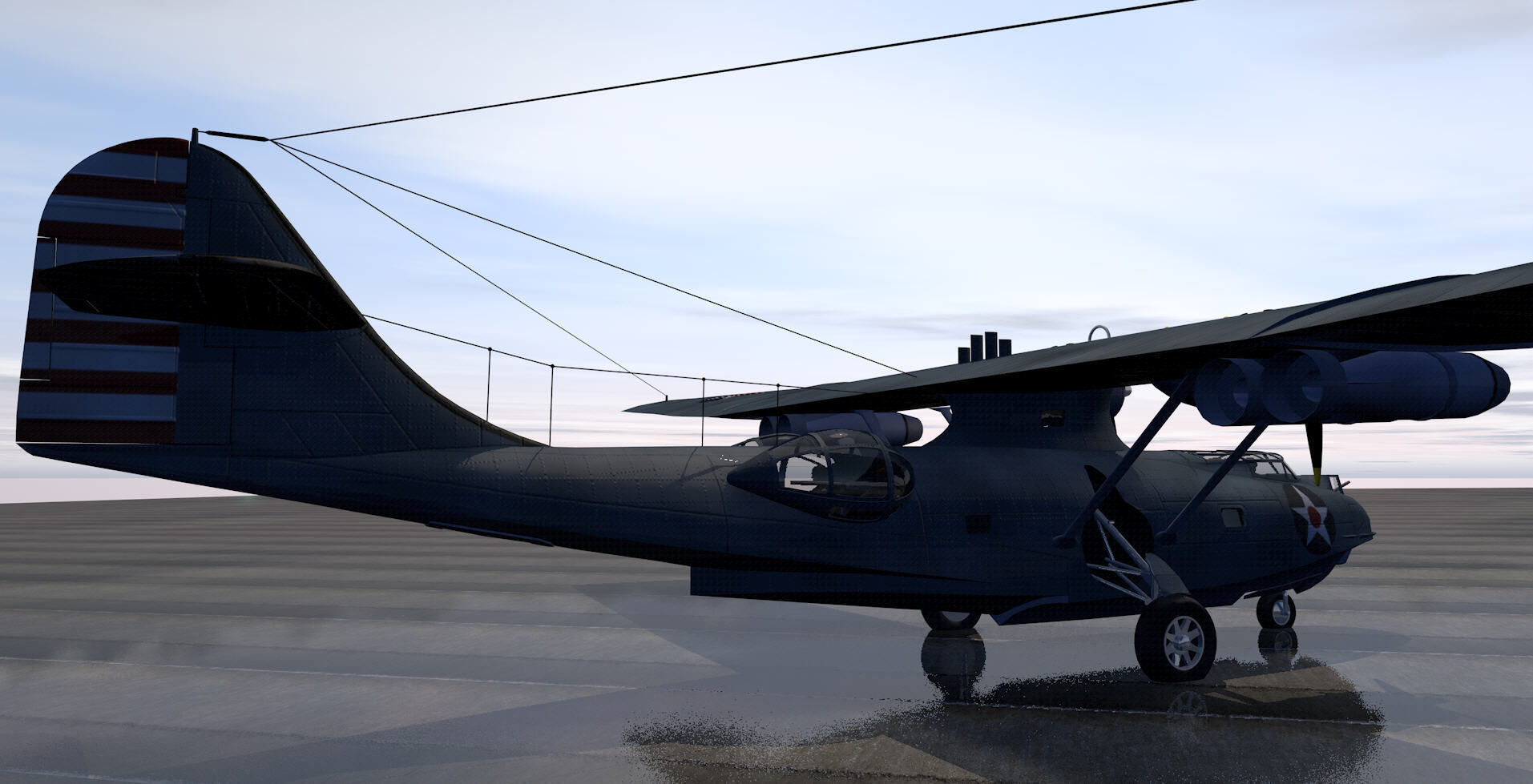 Consolidated PBY-5 Catalina 3D model_5