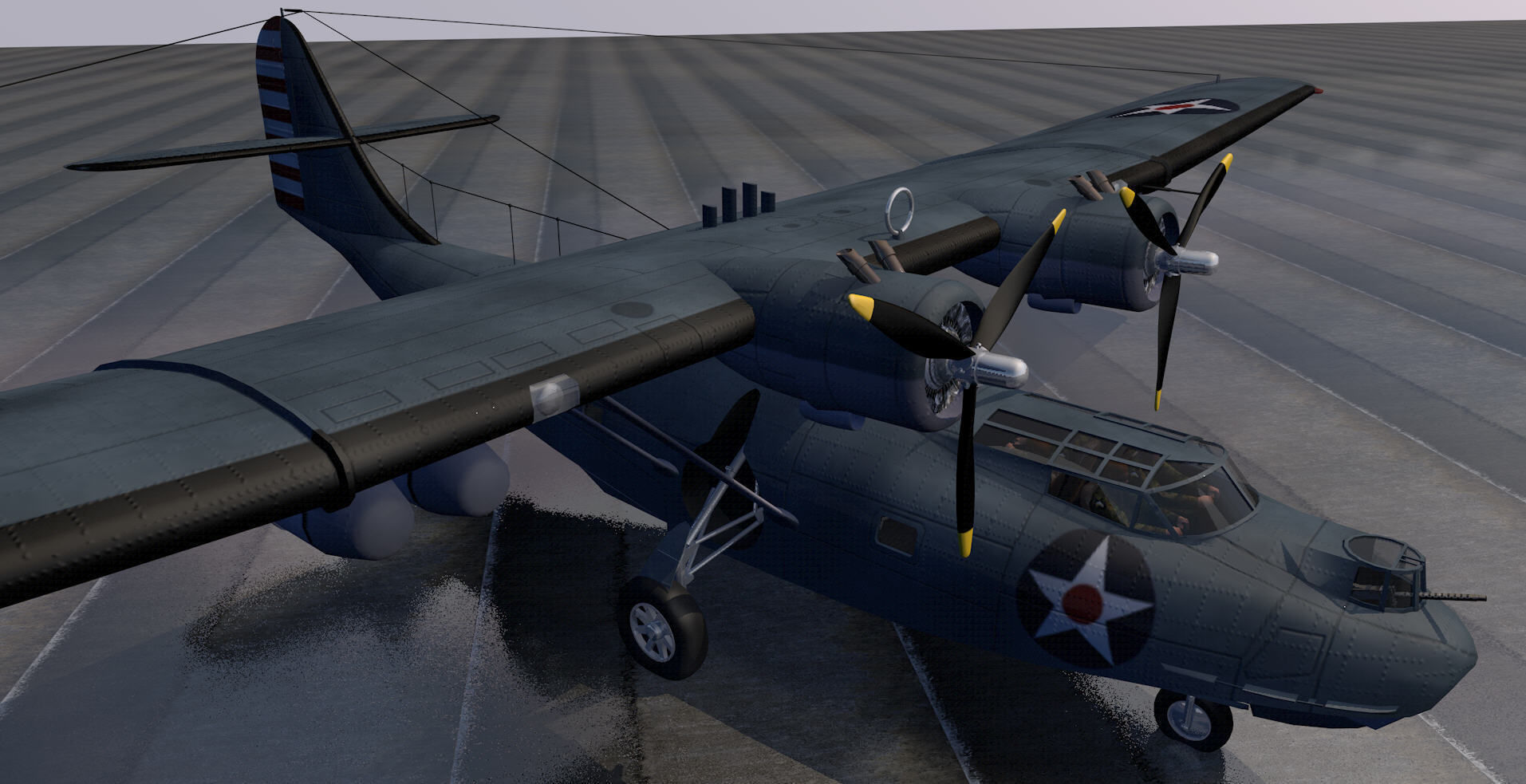 Consolidated PBY-5 Catalina 3D model_1