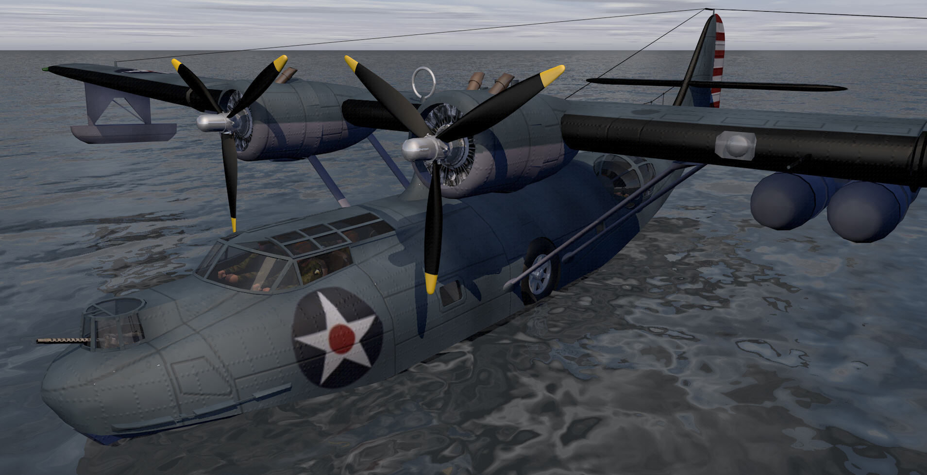 Consolidated PBY-5 Catalina 3D model_8