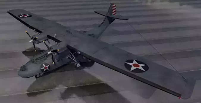 Consolidated PBY-5 Catalina 3D model