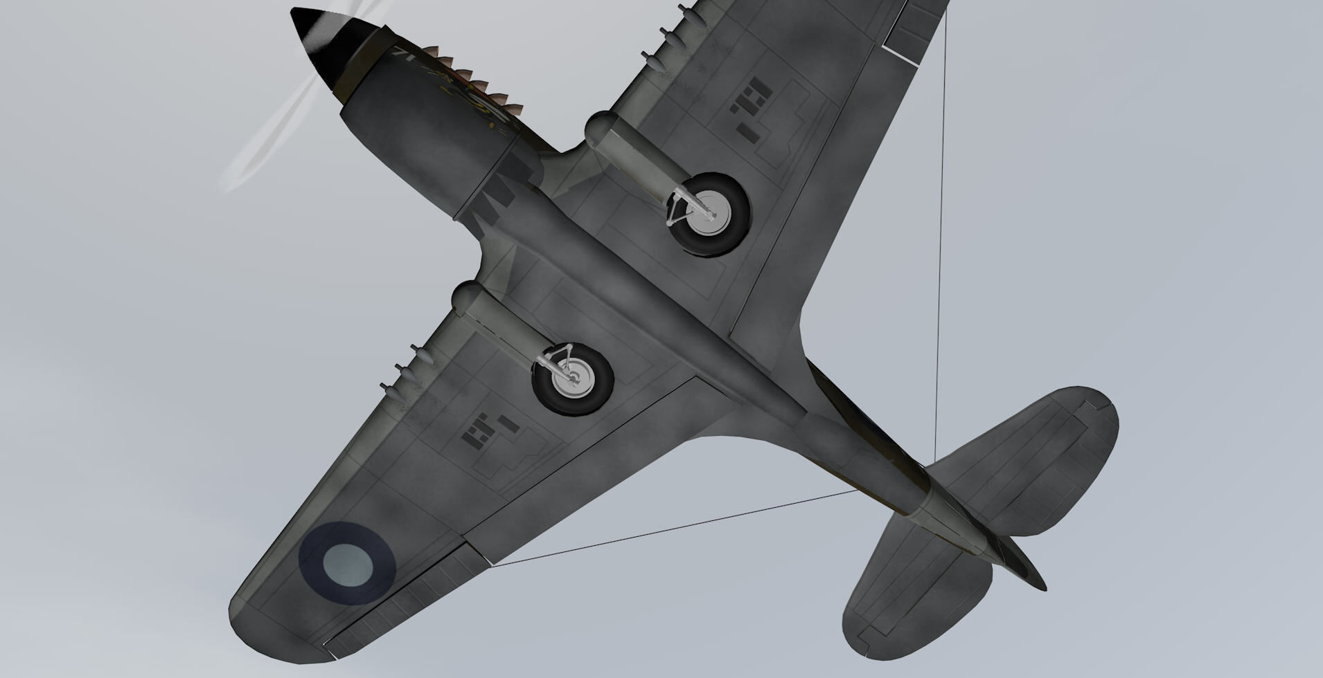 Curtiss Kittyhawk - RAAF 3D model_10
