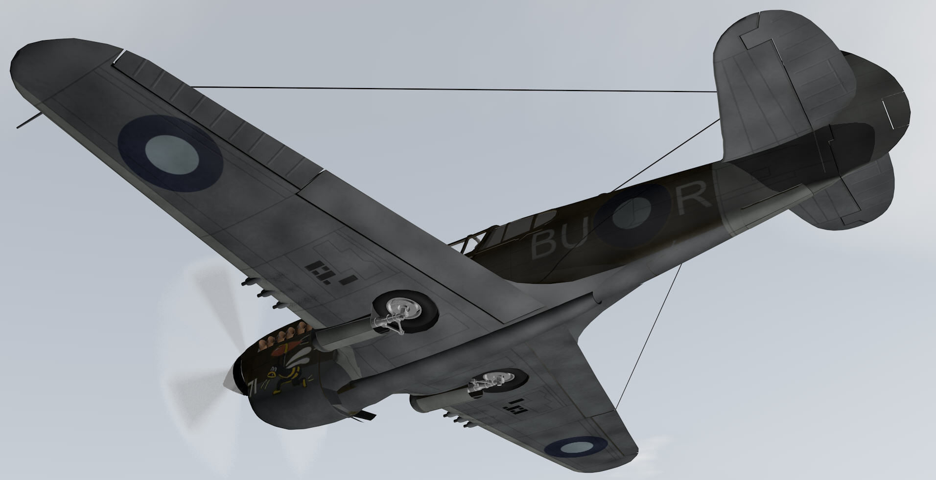 Curtiss Kittyhawk - RAAF 3D model_8