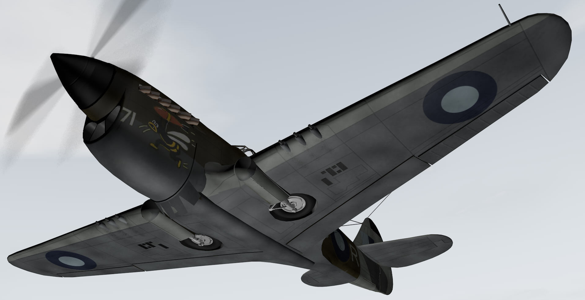 Curtiss Kittyhawk - RAAF 3D model_5