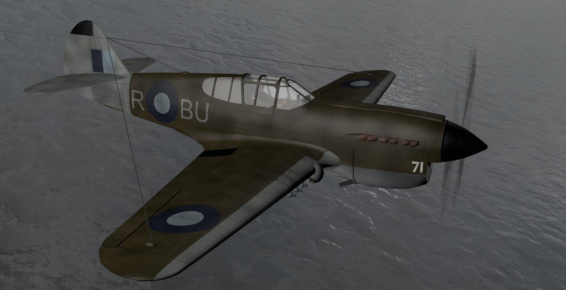 Curtiss Kittyhawk - RAAF 3D model_9