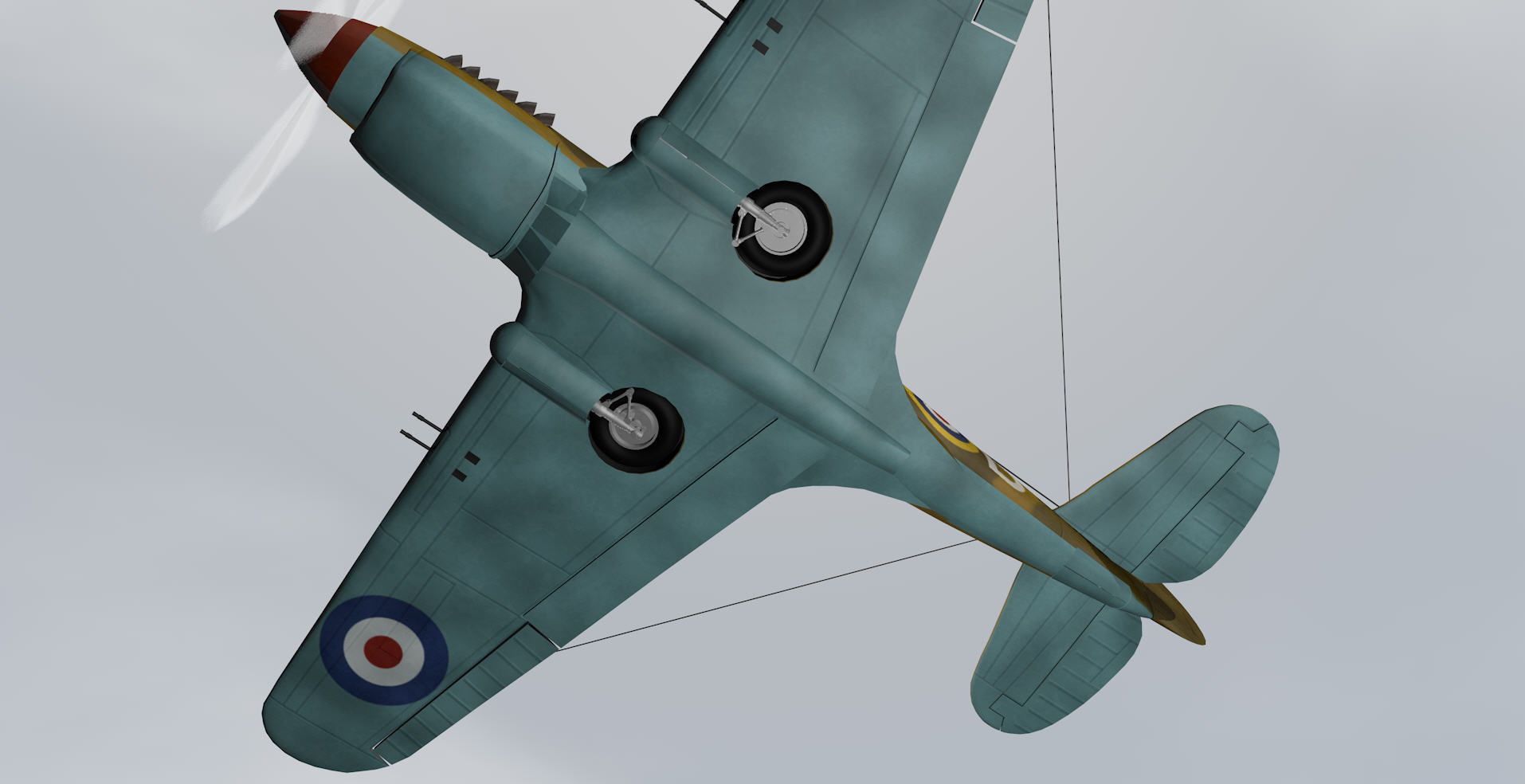 Curtiss Tomahawk - RSAAF 3D model_10