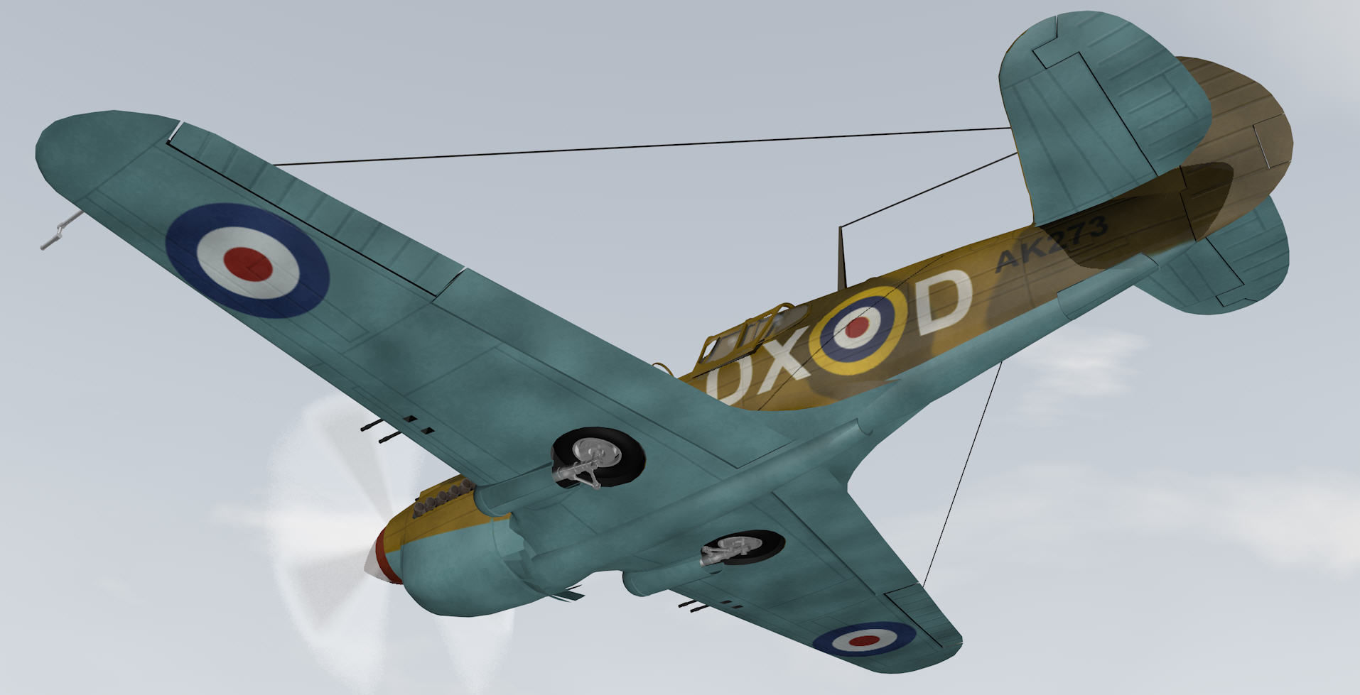 Curtiss Tomahawk - RSAAF 3D model_11