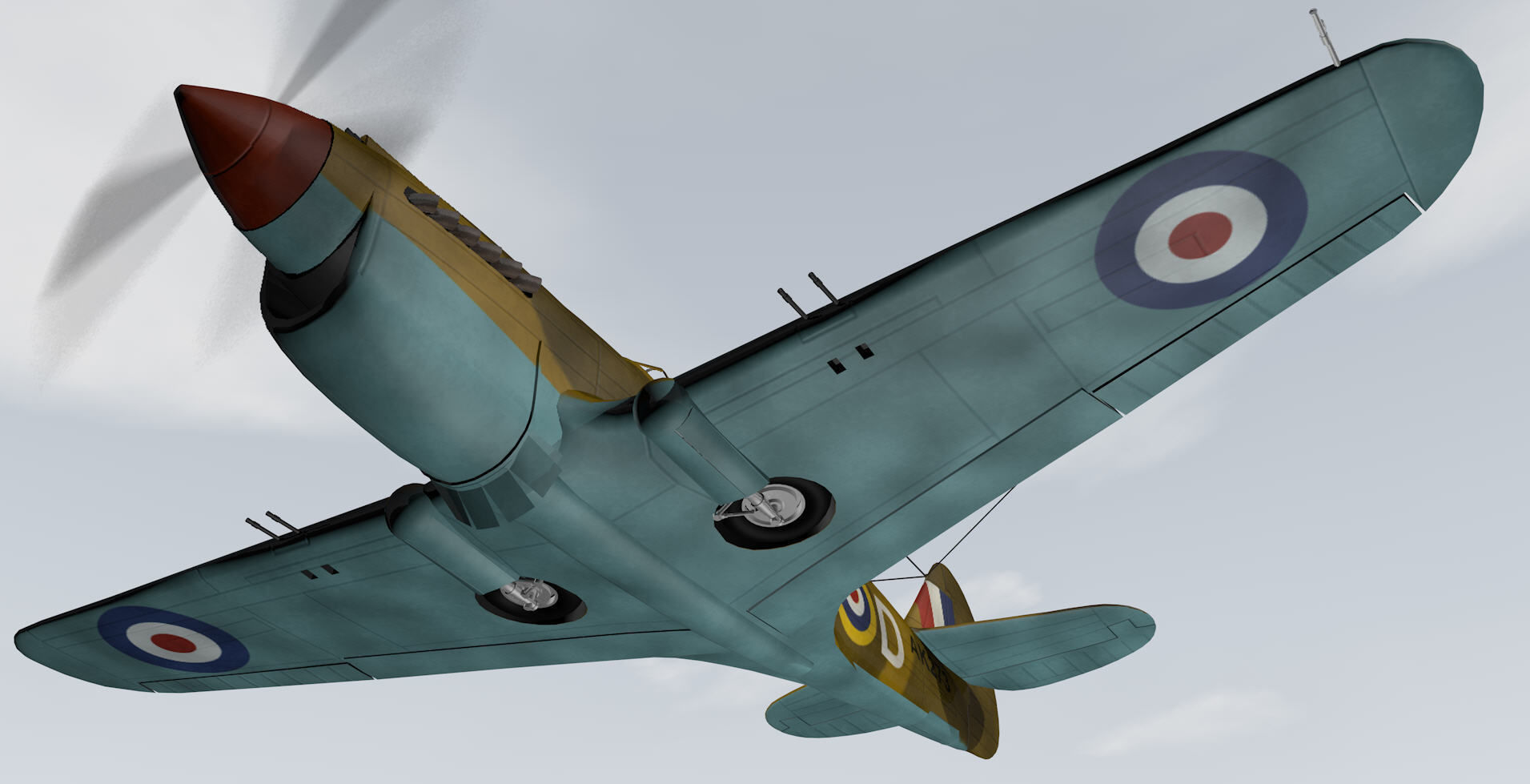 Curtiss Tomahawk - RSAAF 3D model_9