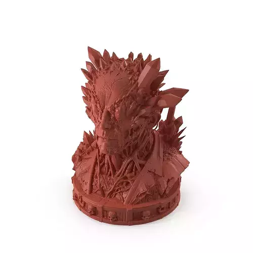 Print Ready The Crystalline Mutation-infected bust 006