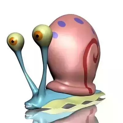 Gary the snail Low-poly 3D model