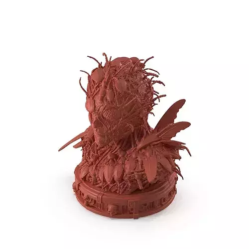 Print Ready The Swarm Mutation-infected bust 007