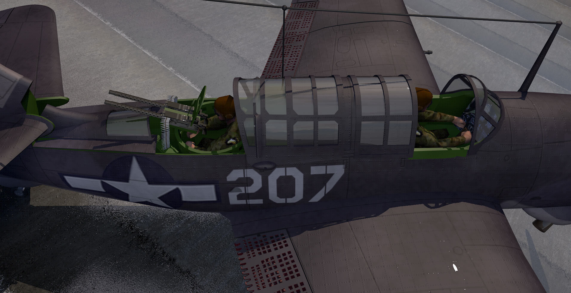 Curtiss SB2C-4 Helldiver or A-25 Shrike 3D model_15