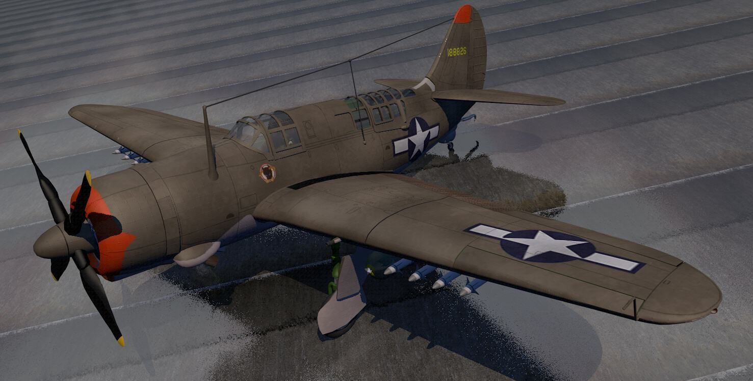 Curtiss SB2C-4 Helldiver or A-25 Shrike 3D model_2