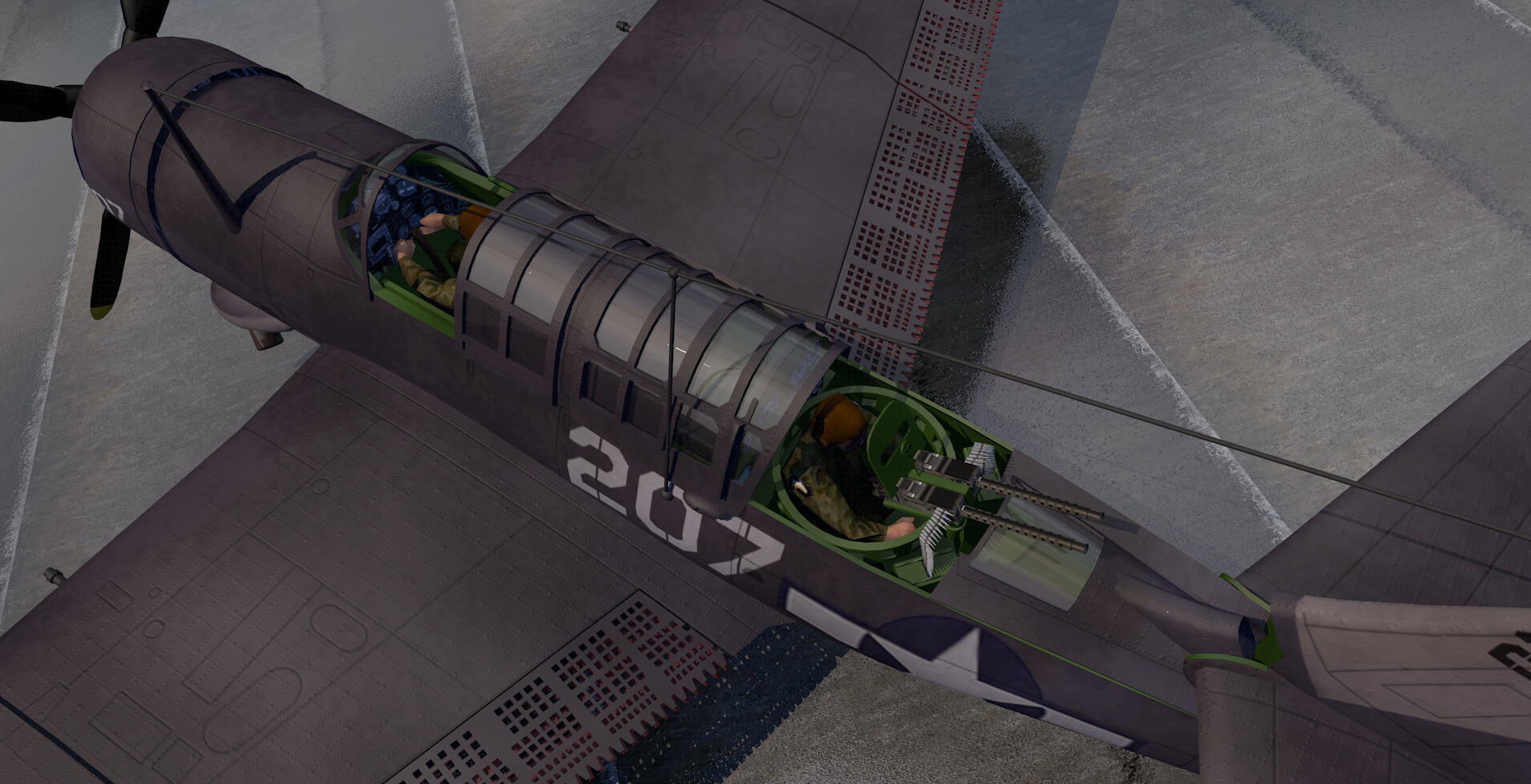 Curtiss SB2C-4 Helldiver or A-25 Shrike 3D model_18