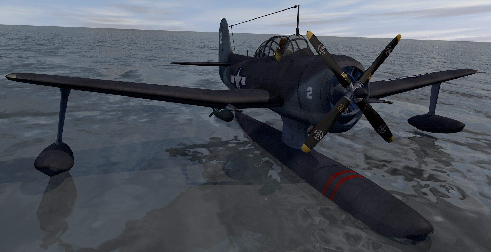 Curtiss SC-1 Seahawk 3D model_6