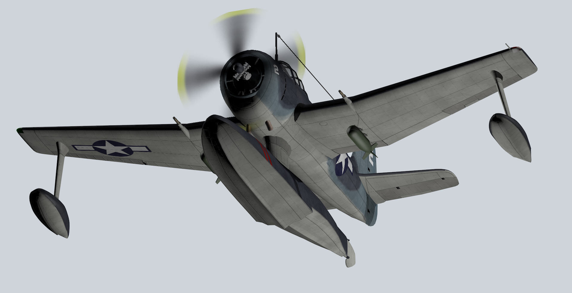 Curtiss SC-1 Seahawk 3D model_11