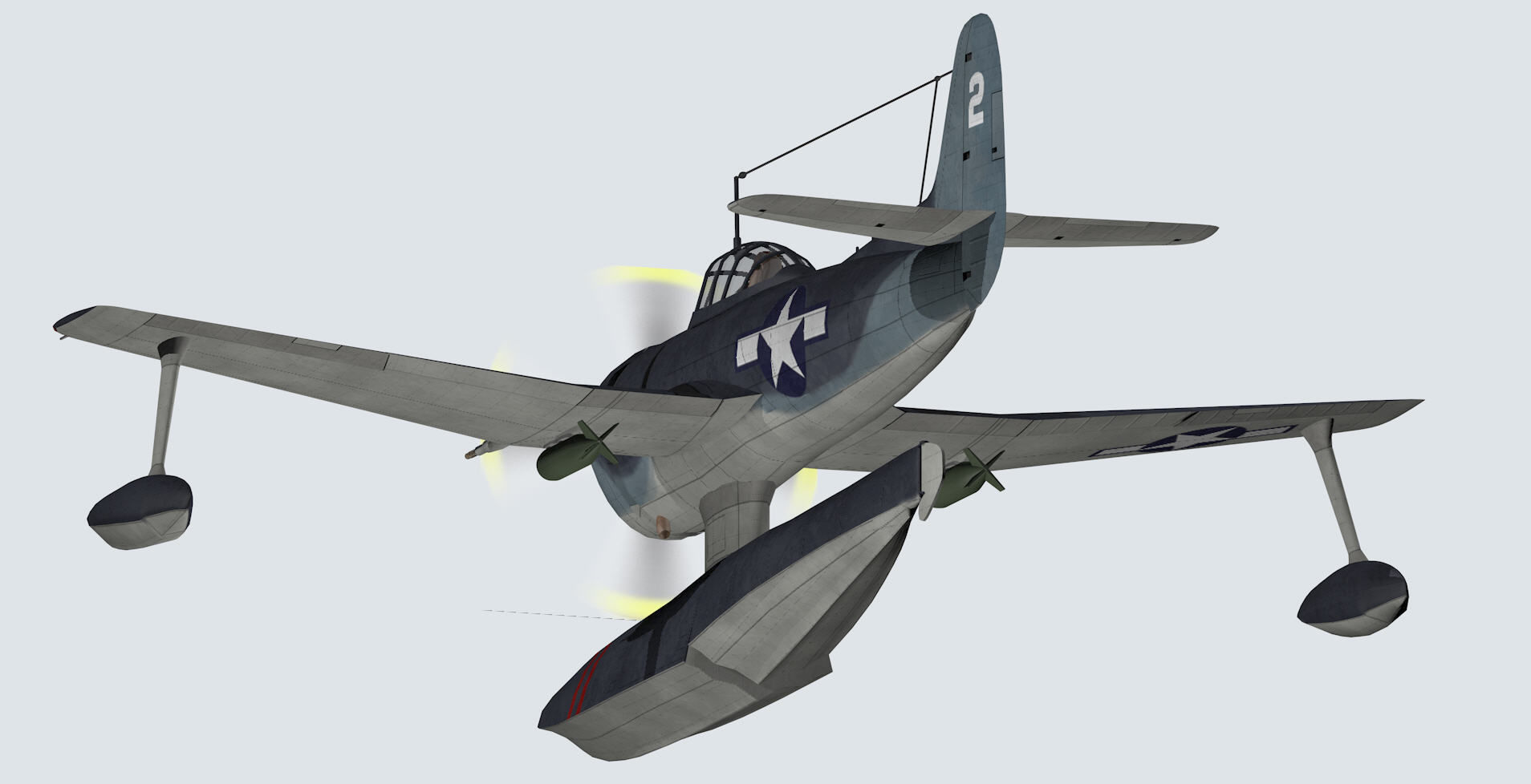 Curtiss SC-1 Seahawk 3D model_10
