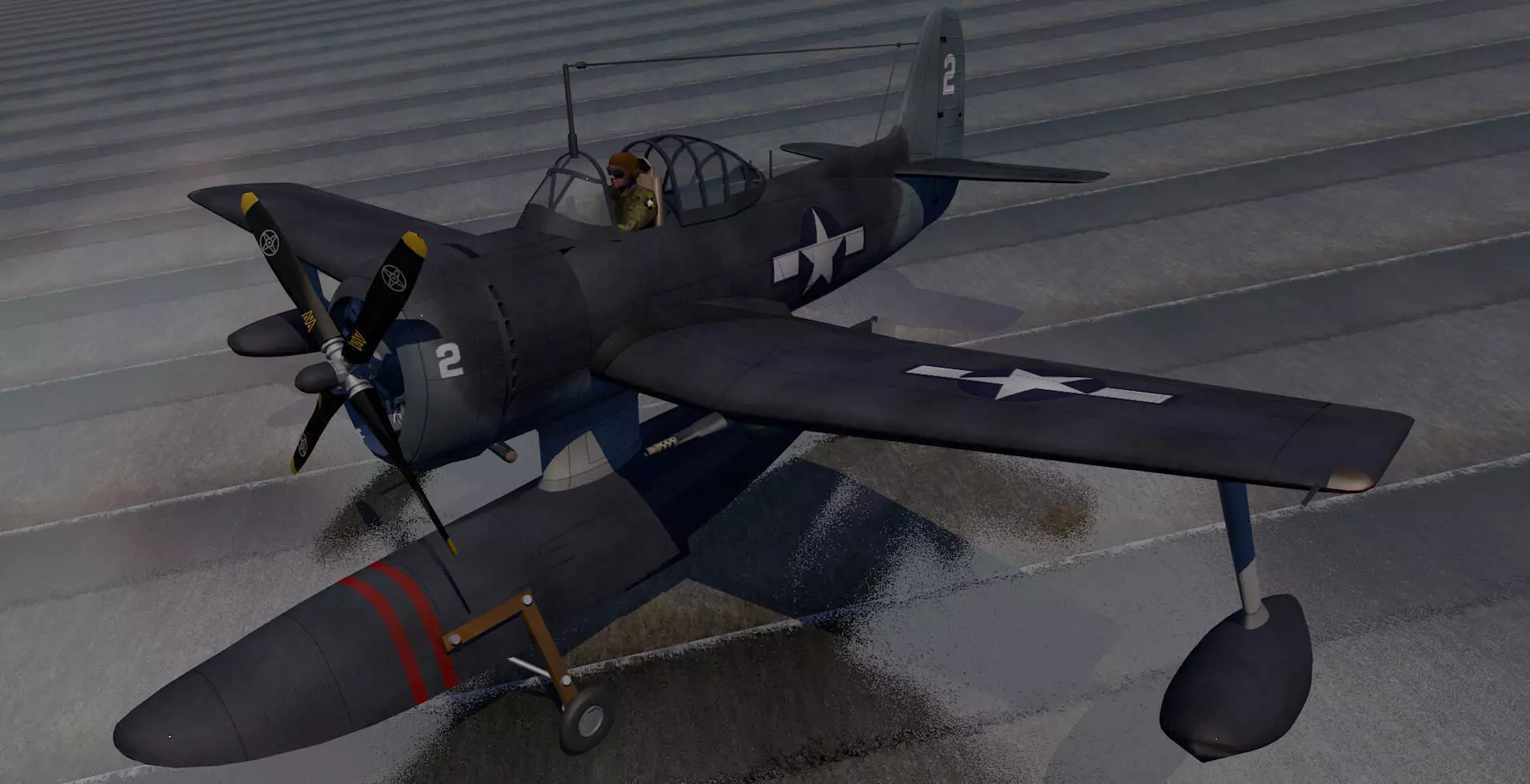 Curtiss SC-1 Seahawk 3D model_0