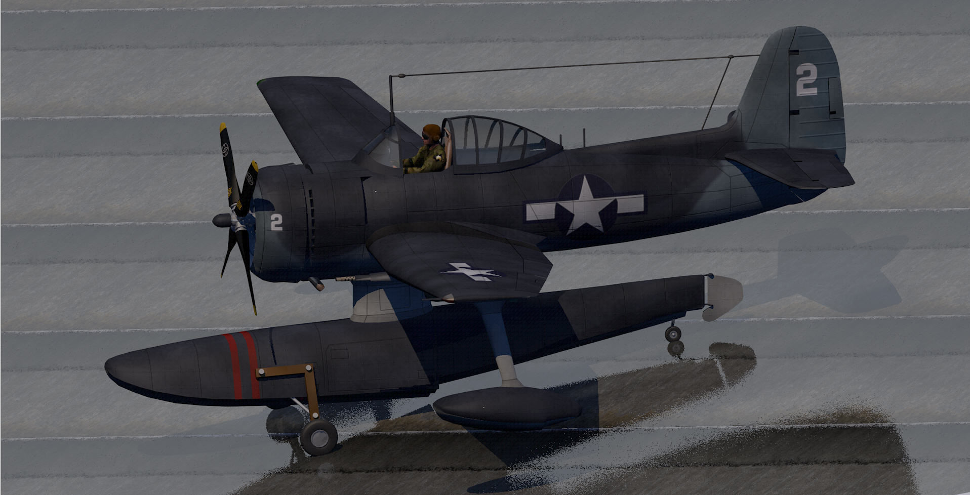 Curtiss SC-1 Seahawk 3D model_3
