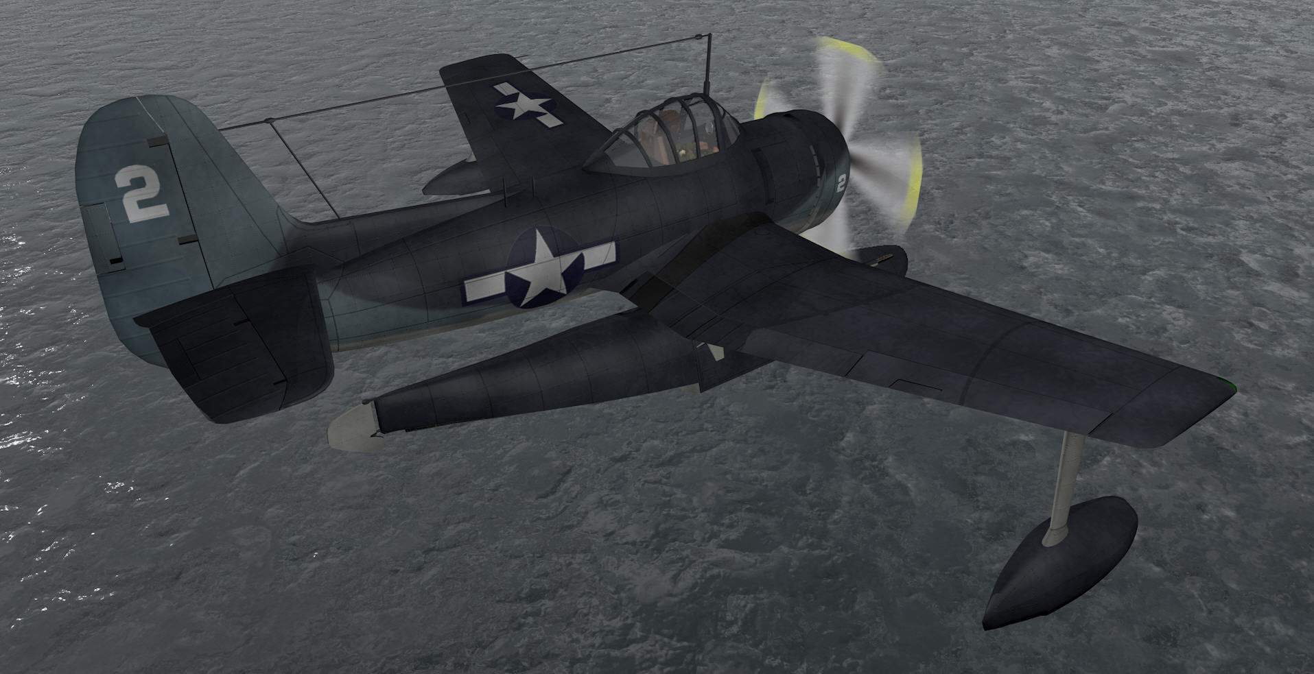 Curtiss SC-1 Seahawk 3D model_9