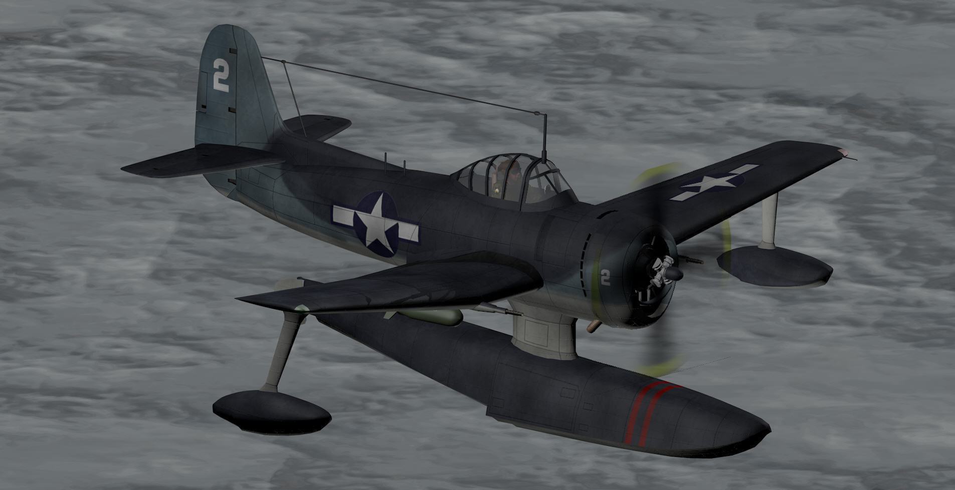 Curtiss SC-1 Seahawk 3D model_8