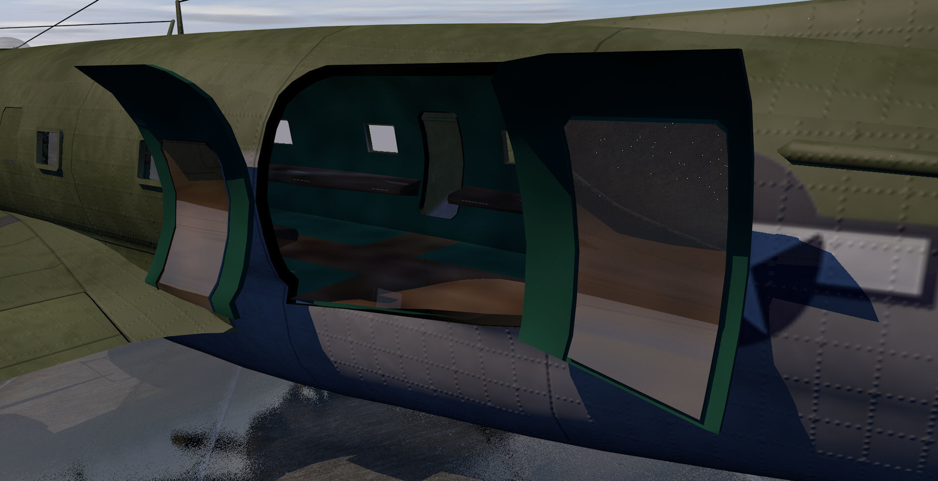 Curtiss-Wright C-46 Commando 3D model_15